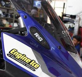 ZAŚLEPKA MOCOWANIA LUSTERKA RG RACING YAMAHA YZF-R25 / YZF-R3 BLACK