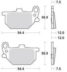 KLOCKI HAMULCOWE SBS 545 HF