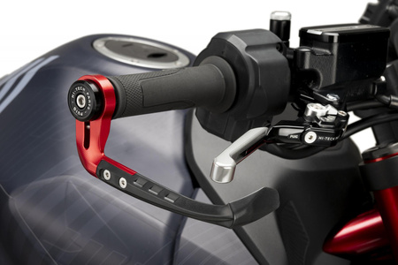 Osłona klamki hamulca PUIG RAW (uniwersalna) Czerwony (R) 21993R