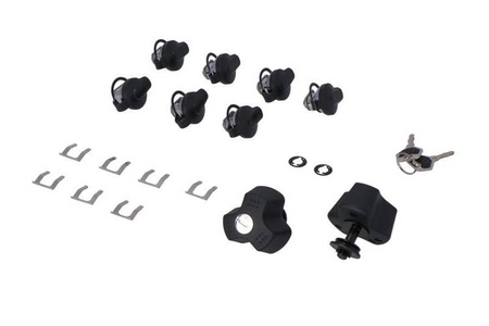 ZESTAW 7 ZAMKÓW DO KUFRÓW +ZESTAW ANTYKRADZIEŻOWY DO STELAŻY EVO SW-MOTECH ANTI-THEFT 2 KLUCZE BLACK