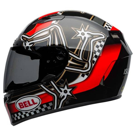 KASK BELL QUALIFIER DLX MIPS ISLE OF MAN RED/BLACK/WHITE