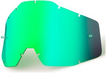 100 PROCENT SZYBKA POJEDYNCZA DO GOGLI RACECRAFT/ACCURI/STRATA MIRROR GREEN