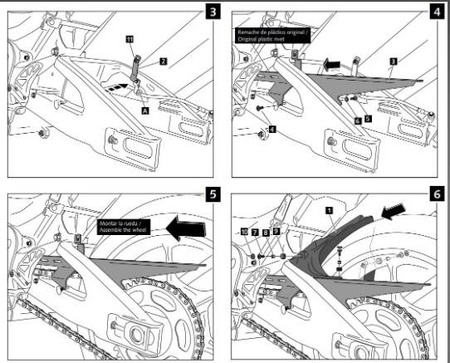 Błotnik tylny PUIG do Suzuki GSX-R1000 / R 2017-2021