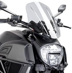 OWIEWKA PUIG DO DUCATI DIAVEL 2014-2016 (TOURING) LEKKO PRZYCIEMNIANA