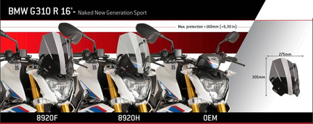Owiewka PUIG do BMW G310R 2016-2025