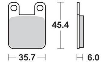 KLOCKI HAMULCOWE SBS 188 HF