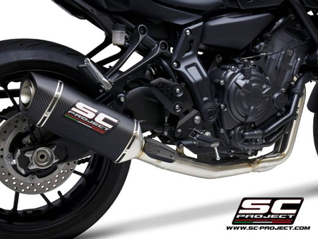 SC-Project układ wydechowy SC1-S carbon Yamaha MT-07 (2021 – 2024)