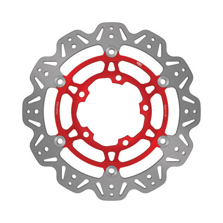 EBC Tarcza hamulcowa motocyklowa VR3091RED VEE, czerwona