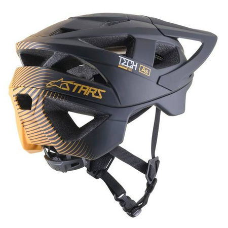 KASK ROWEROWY ALPINESTARS VECTOR PRO A2 EBONY TANGERINE MATT