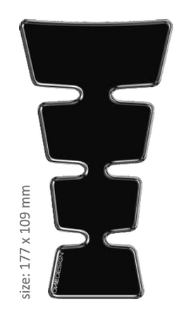ONEDESIGN tankpad czarny shape separated