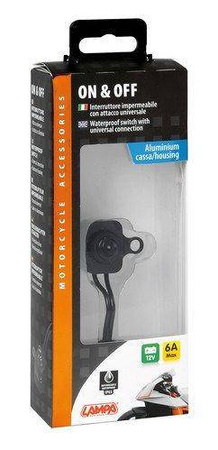 90463 On & Off przełącznik wodoodporny 12V- czarny