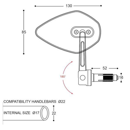 Barracuda SKIN-Z B-LUX Lusterka Białe