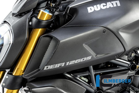 Osłona kanału powietrznego lewa matowa DUCATI Diavel 1260 (od 2019) ILMBERGER LKL.102.DI19M.K.