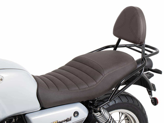 Sissybar with rearrack black/brown for Moto Guzzi V7 Stone Special Edition (850ccm) (2022-2023)