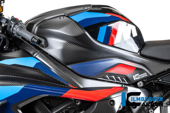 Osłona boczna lewa na zbiornik paliwa z wkładką boczną - BMW M 1000 RR Strasse od 2025 ILMBERGER MM.SDL.012.S119S