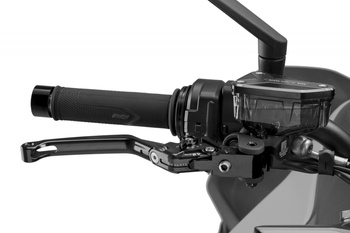 Regulowana dźwignia hamulca PUIG 4.0 EVO (z zawiasem, wymaga adaptera) Czarny (N) 4110NN