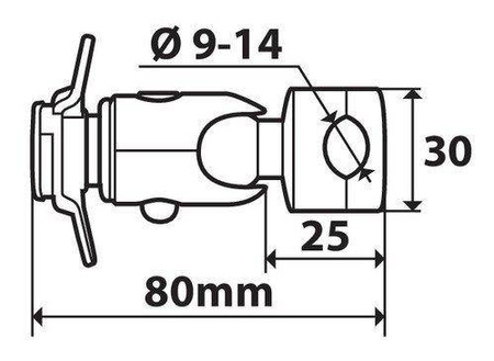 90438 Opti Mirror uchwyt mocowany do lusterka Ø 9-14 mm 