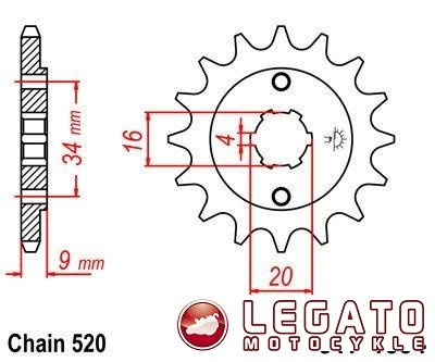 ZĘBATKA NAPĘDOWA JT PRZÓD