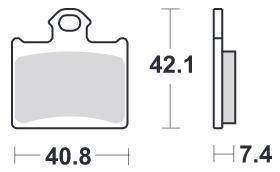 KLOCKI HAMULCOWE SBS 872 SI