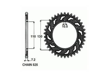 SUNSTAR zębatka tylna 1-4474-47