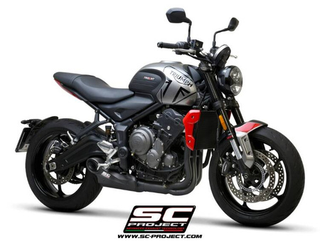 SC-Project układ wydechowy STR-1 Matt Black Triumph TRIDENT 660 (2021 – 2024)