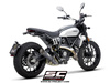 SC-Project tłumik końcowy S1matt black tytan Ducati Scrambler 800 (2023-2024)