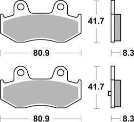 KLOCKI HAMULCOWE SBS 781 HF