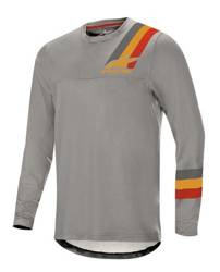 Koszulka rowerowa ALPINESTARS ALPS 4.0 LONG SLEEVE kolor czerwony/szary/zielony/żółty