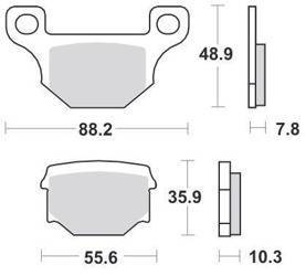 KLOCKI HAMULCOWE SBS 585 HF