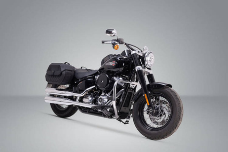 ZESTAW SAKW I STELAŻY LEGEND GEAR LH1/LH1 SW-MOTECH 2X195L SOFTAIL STRBOB (17-) STANDARD (20-)