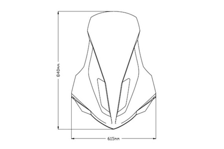 Szyba PUIG V-Tech do Yamaha NMAX 21-22 (Touring) Przezroczysty (W) 20737W