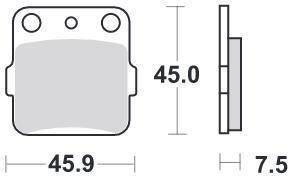 KLOCKI HAMULCOWE SBS 592 LS