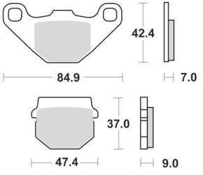 KLOCKI HAMULCOWE SBS 544 SI