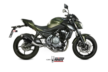 Mivv Układ wydechowy GP PRO BLACK stal nierdzewna KAWASAKI Z650 2017-2023