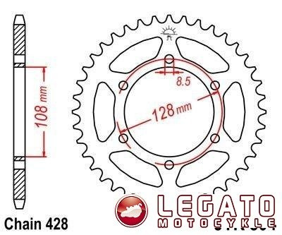 ZĘBATKA NAPĘDOWA JT TYŁ (428)