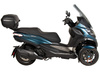 Alurack top case carrier black for combination with original rear rack for Piaggio MP3 Exclusive 530