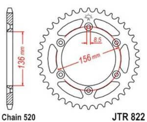 ZĘBATKA NAPĘDOWA JT TYŁ (520)