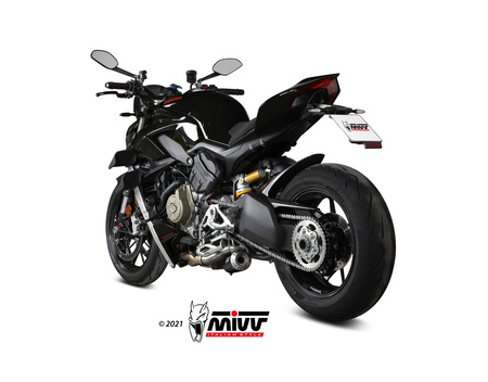 Mivv Tłumiki końcowe X-M1 Inox Nero Ducati Streetfighter V4 2020-2022