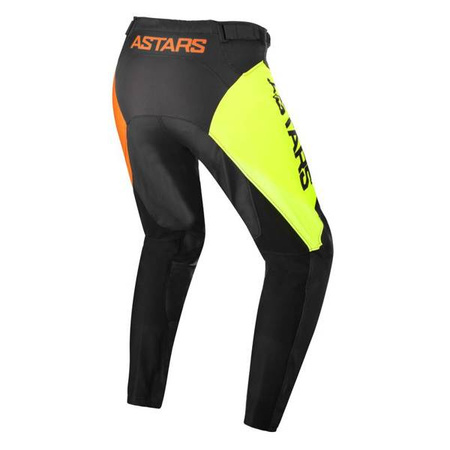 SPODNIE ALPINESTARS RACER COMPASS BLACK/FLUO YELLOW/CORAL