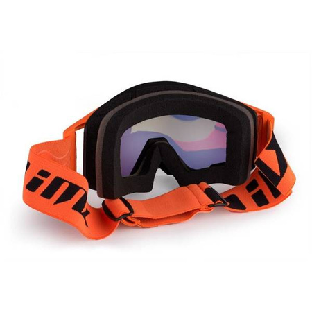 GOGLE IMX SAND BLACK/ORANGE MATT - SZYBA ORANGE IRIDIUM + CLEAR (2 SZYBY W ZESTAWIE)