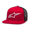 CZAPKA Z DASZKIEM ALPINESTARS CORP TRUCKER RED/BLACK
