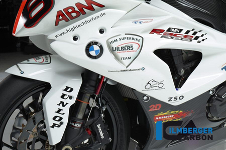 Panel boczny owiewki racing carbon - lewy BMW S 1000 RR Racing (2012-2014) ILMBERGER VEL.081.S1RAB.K