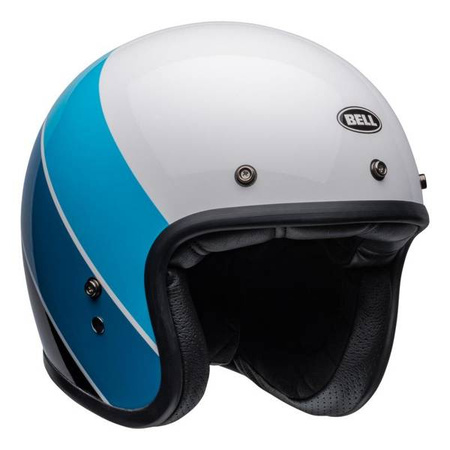 KASK BELL CUSTOM 500 RIFF WHITE/BLUE