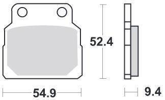 KLOCKI HAMULCOWE SBS 598 HF