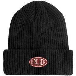 CZAPKA ZIMOWA BROGER BEANIE BADGE BLACK