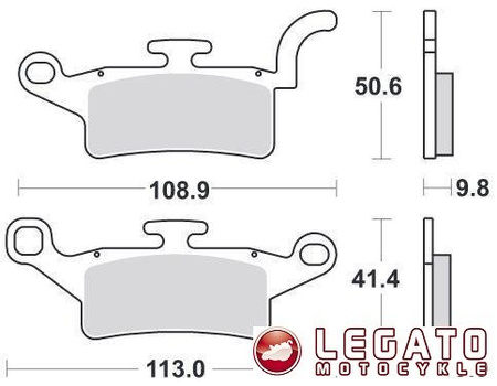 KLOCKI HAMULCOWE SBS 208 CT