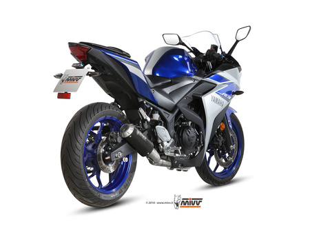 Mivv Układ wydechowy Full System BLACK stal nierdzewna YAMAHA YZF R25 2015-2024