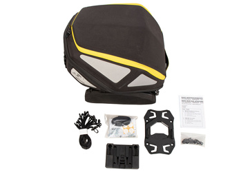 Royster rear bag incl. Basic fastening adapter - black/yellow