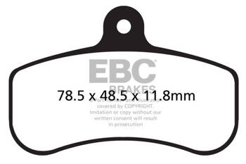 EBC Klocki kartingowe FA537 (1 kpl. na tarczę)