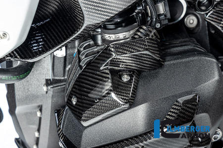 Osłona lewa wtryskiwacza - połysk carbon BMW R 1300 GS od 2023 ILMBERGER CG.EDL.031.R23GS